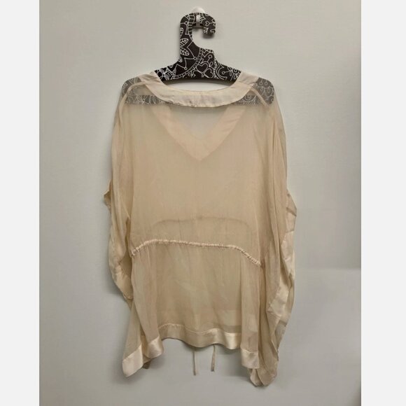 Calypso St Barth ivory silk tunic S - Picture 2 of 3